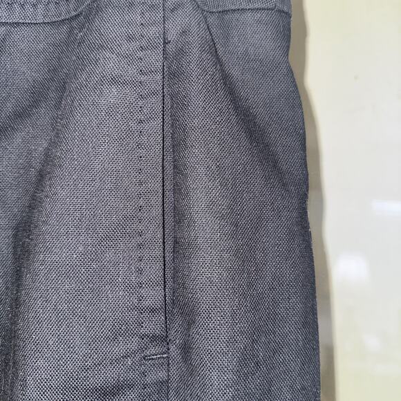 Talbots Midi Skirt Women's 4 Black Linen Blend Career Pencil - Picture 2 of 6